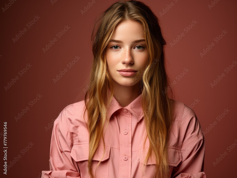 Beautiful Young Blonde Woman Posing for a Picture Beautiful Young Blonde Woman Posing for a Picture