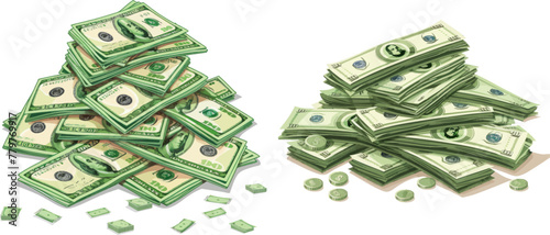 Money banknotes fan