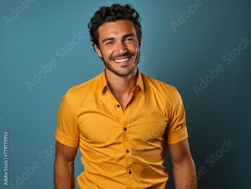 Man in color shirt, Standing © hakule