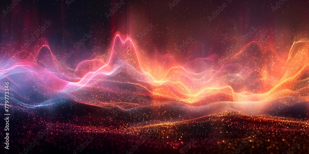 Spectral Waves of Light Unveil the Hidden Beauty of the Scientific Realm Inviting into the Boundless Realms of the Cosmos and the Unseen Wonders of