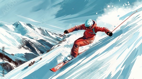 Skier, leisure activity, speed, ski goggles, jumping, ski slope