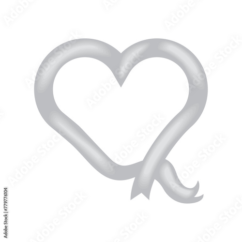 world parkinson day ribbon heart
