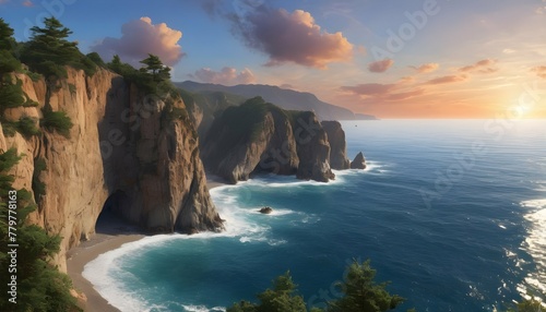 Breathtaking-Sun-Drenched-Coastal-Cliffs-Azure-W-