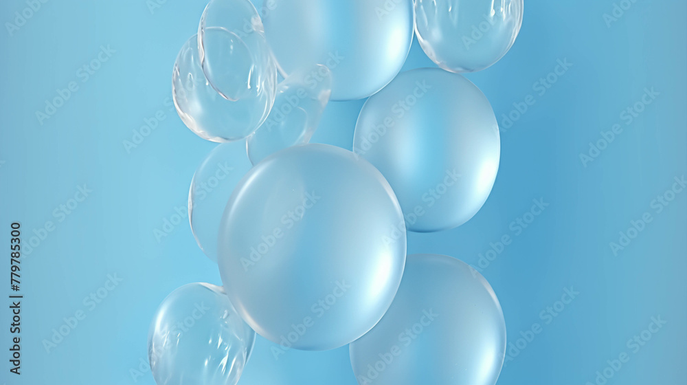 Fototapeta premium blue and white balloons high definition(hd) photographic creative image