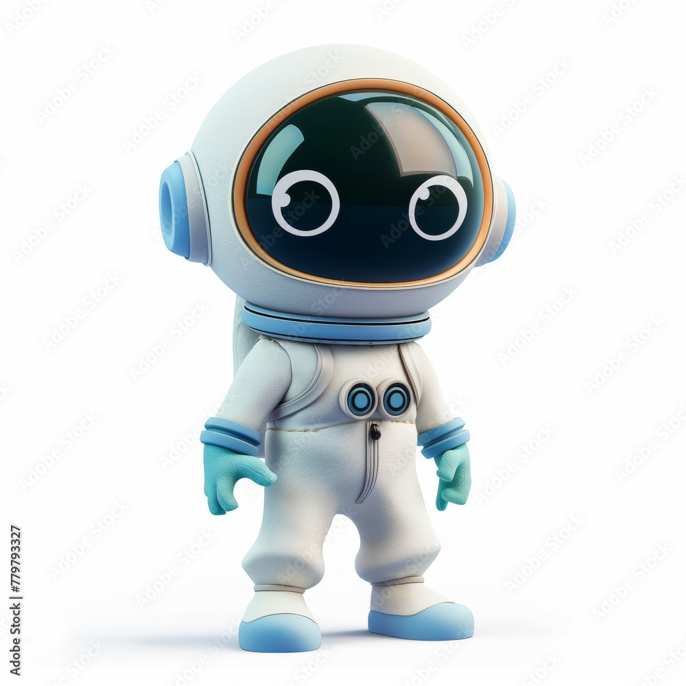 A little hero in an astronaut costume, a space character. An isometric realistic astronaut for the game's user interface. 3d vector illustration, A little hero in an astronaut costume, a space character. An isometric realistic astronaut for the game's user interface. 3d vector illustration,