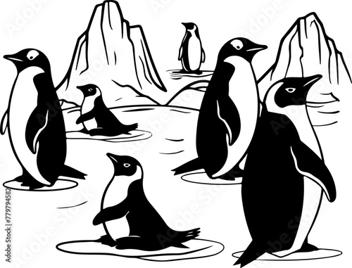 penguins vector