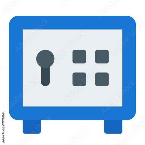 Safe Box flat icon