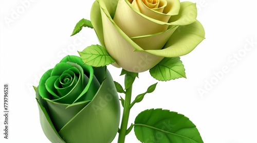 Wallpaper Mural Rose flowers  floral Clipart, high quality resolution, beautiful flowers, 3d  design. 
 Torontodigital.ca