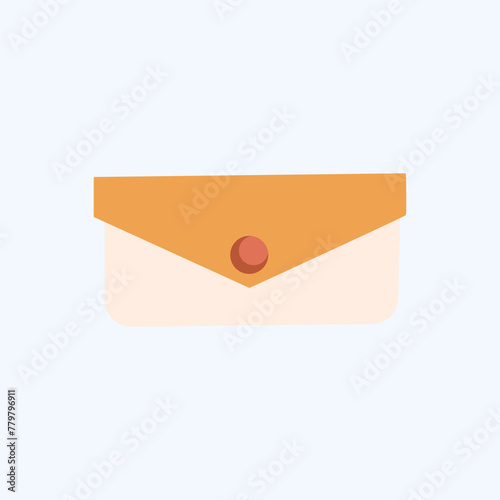 Envelope Isolated Flat Illustration. Perfect for different cards, textile, web sites, apps
