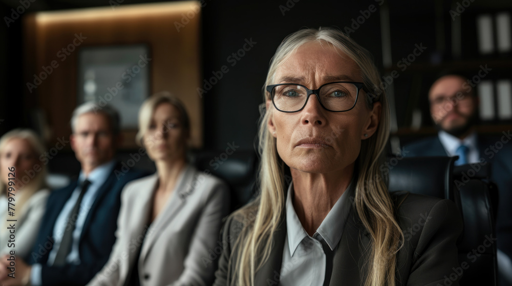 Serious, strict, dedicated lawyer firm team Serious, strict, dedicated lawyer firm team