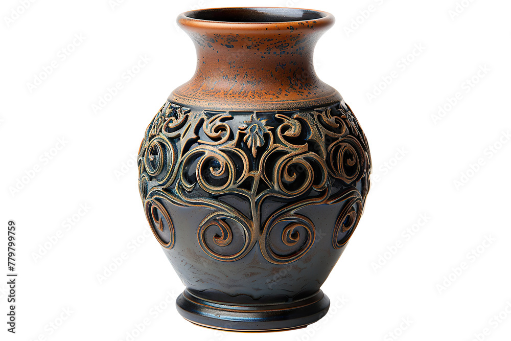 Ceramic vase Isolated on white background PNG