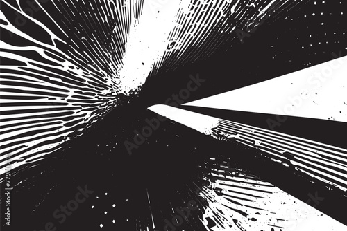 beautiful black and white abstract art