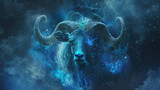 Develop a digital painting of each zodiac sign against a mystical background,