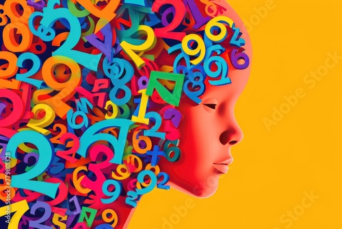 Dyscalculia Awareness Initiative: Child Engaged with Numberscape © Andrii 