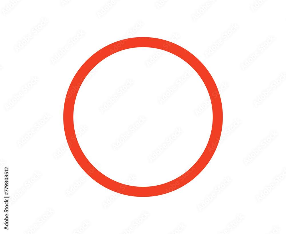 Circle Shape Outline Orange Stroke Circle Shape Symbol Vector Illustration Circle Shape Outline Orange Stroke Circle Shape Symbol Vector Illustration