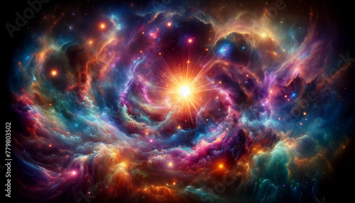 galaxy background with space © Janeiiz