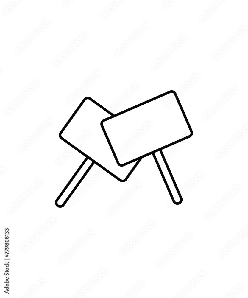 empty board icon, vector best line icon. empty board icon, vector best line icon.