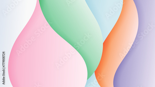 Abstract background with soft gradient color and dynamic shadow on background .Vector background for wallpaper. Eps 10