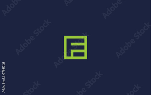 letter f with square logo icon design vector design template inspiration