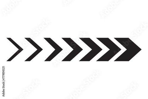 Moving arrow symbol