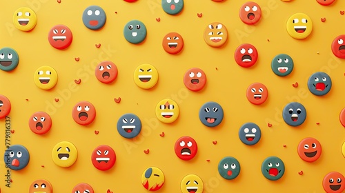 Emoji and emoticon sets for enhancing digital communication and user interfaces
