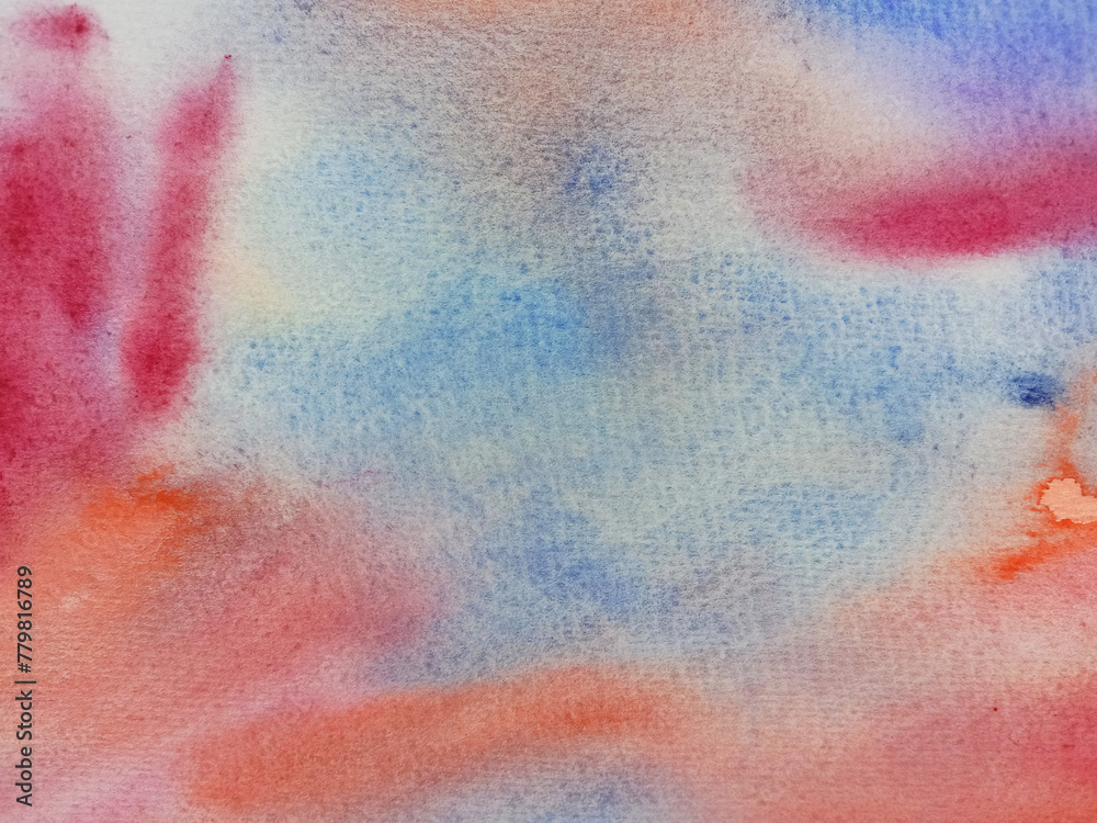 Naklejka premium Abstract watercolor background. Fluid painting abstract texture. Colorful gradient