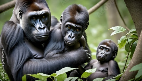 A-Young-Gorilla-Learning-How-To-Climb-Under-The-Wa- © Mashura