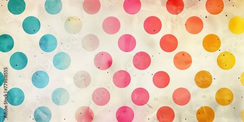 A colorful background with many different colored dots. The dots are in various shades of pink, blue, and yellow. The background is a mix of colors and the dots are scattered all over it