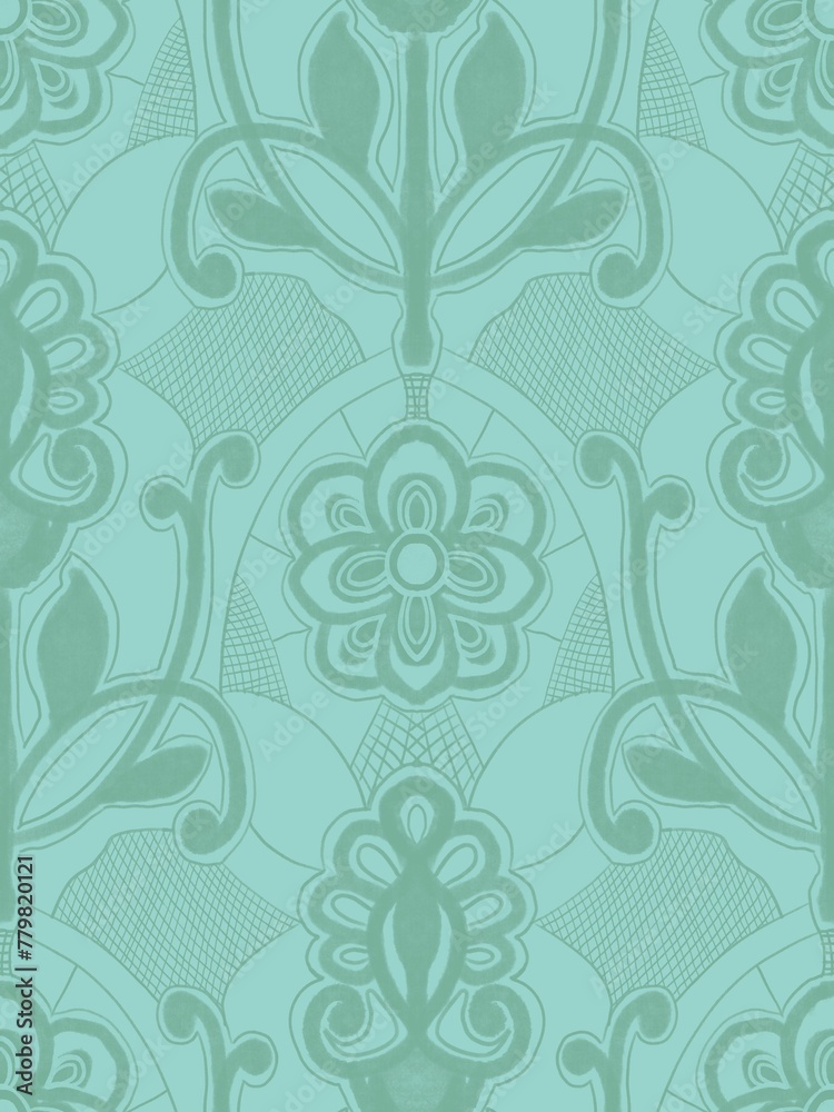 Seamless vector pattern with flowers and lace, cobwebs in block print style. Suitable for interior, wallpaper, fabrics, clothing, stationery. Seamless vector pattern with flowers and lace, cobwebs in block print style. Suitable for interior, wallpaper, fabrics, clothing, stationery.