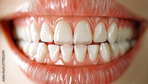 3d rendering of human teeth, open mouth on white background 