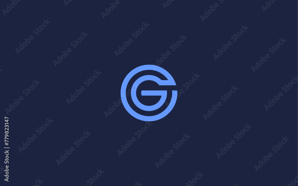 letter og with circle logo icon design vector design template inspiration
