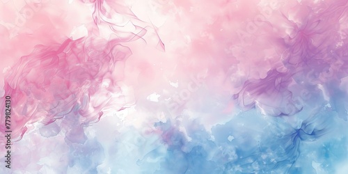 A colorful background with pink and blue swirls