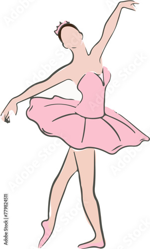  ballerina in a pink tutu 