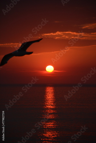 sunset over the sea at Cornwall