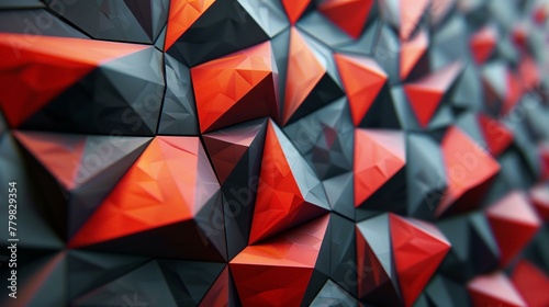 A mosaic of modernity 3D geometric graphics for a clean photo