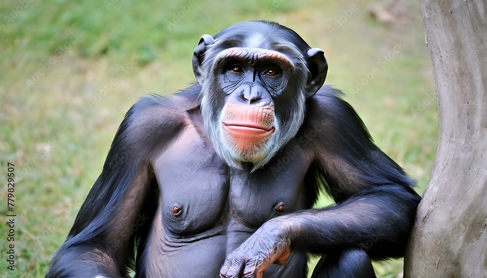 A-Wise-Old-Chimpanzee-Imparting-His-Wisdom-To-The-Upscaled_12