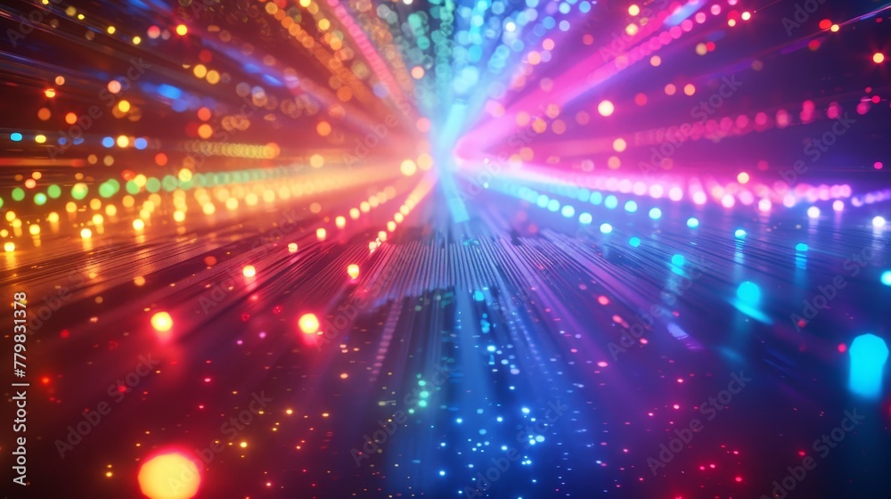 A colorful, glowing, and dynamic image of a light show. The image is full of bright colors and has a sense of movement and energy. The idea behind the image is to create a visually stunning A colorful, glowing, and dynamic image of a light show. The image is full of bright colors and has a sense of movement and energy. The idea behind the image is to create a visually stunning