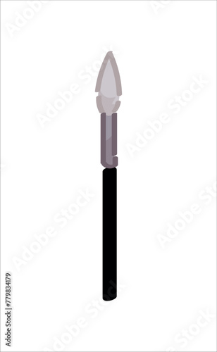 Nail drill bit on white bac...
