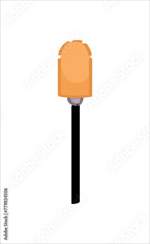 Nail drill bit on white bac...