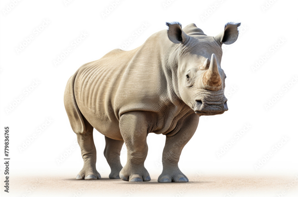 Obraz premium isolated rhino animal concept