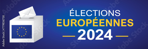 ELECTIONS EUROPEENNES - 9 JUIN 2024 - ILLUSTRATION VECTORIELLE - V4