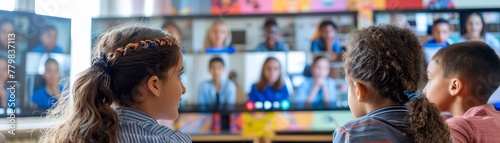 Video Conferencing Platforms, Regular video conferences allow teachers, parents, and students to connect and discuss progress remotely photo
