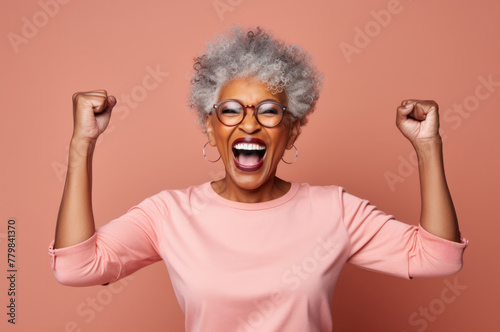 person celebrating a victory or success concept © kues1