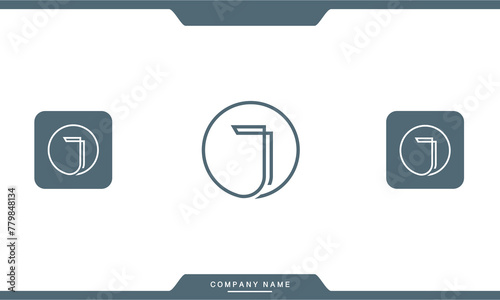 JO, OJ, J, O, Abstract Letters Logo Monogram