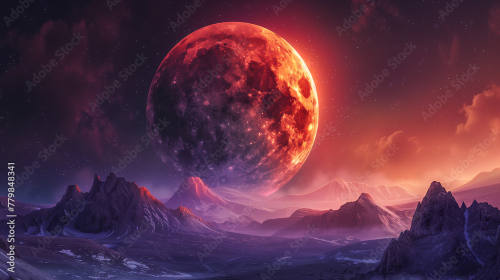 moon stars and planet in the deep space universe eclipse moon stars and planet in the deep space universe eclipse