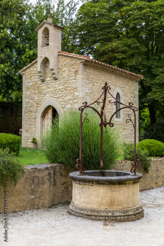 Water well of a medieval French castle