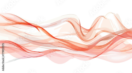 Abstract wavy background with transparent elements