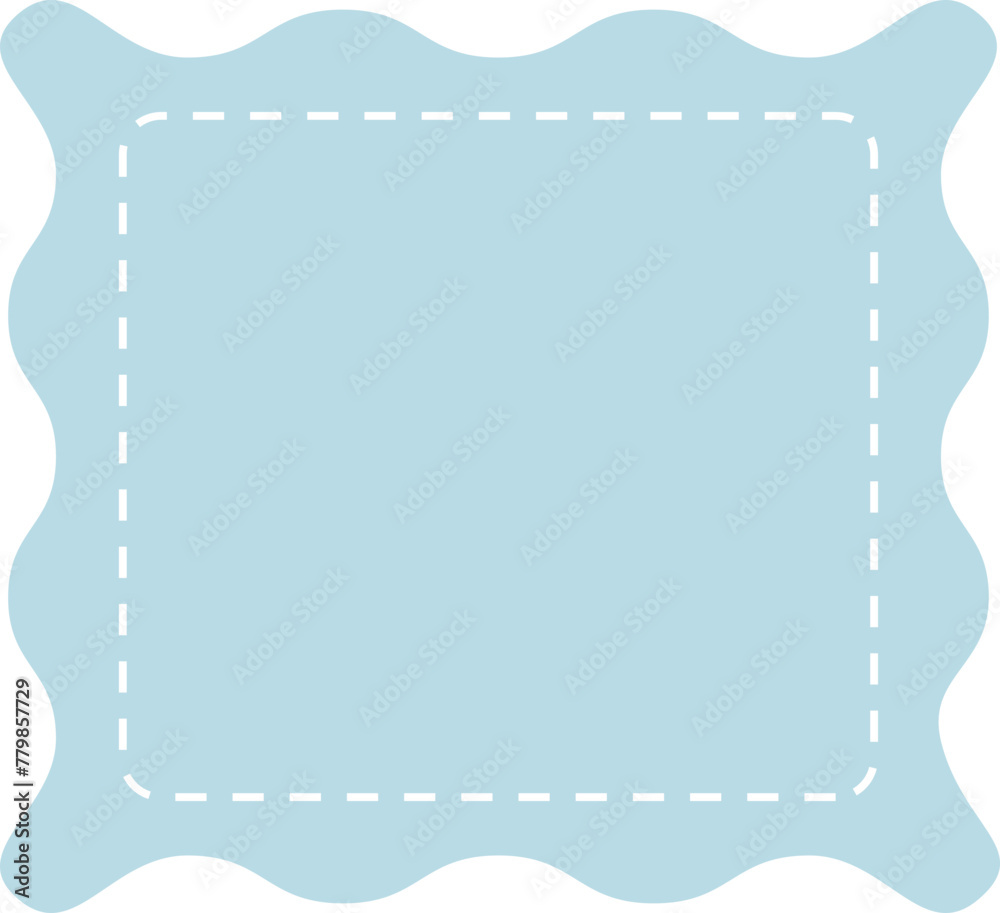 wavy rectangle label vector wavy rectangle label vector