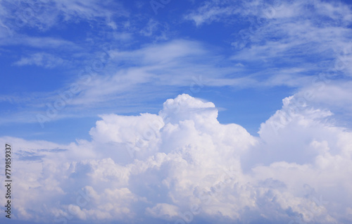 Fototapeta Naklejka Na Ścianę i Meble -  Blue sky background with clouds natural background