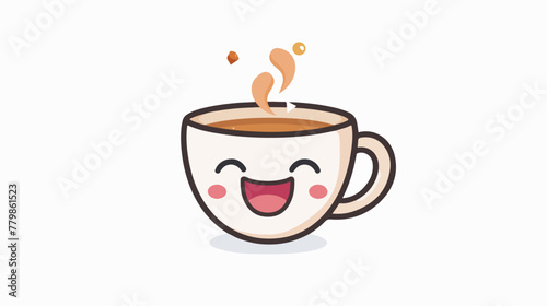 Coffee Happiness in Kawaii Style Elevate your design